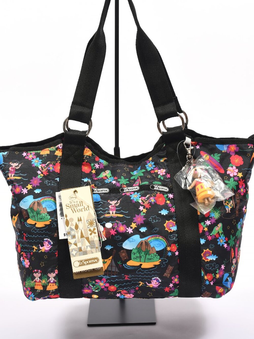 Disney LeSportsac It’s a Small World Polynesian Paradise Carryall Tote NWT Char